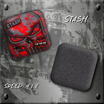 Stash / Trust No One - Red with Carbon