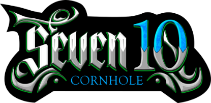 Picture of Seven10 Cornhole Logo Sticker - Blue